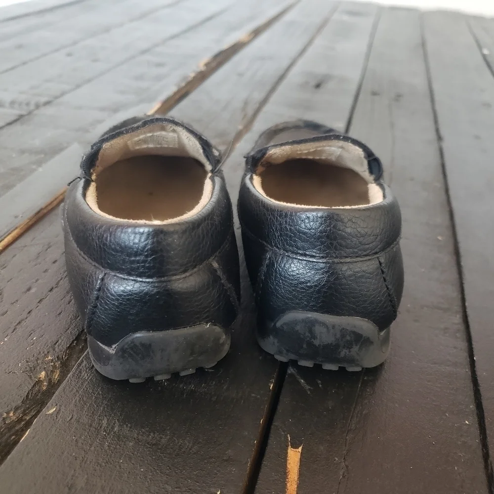 The Children's Place Toddler Baby Boy 6 Black Slip On Loafer Dress Shoes
